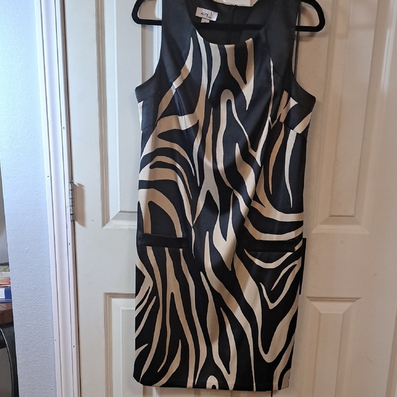 Alyx Limited Dresses & Skirts - ALYX LIMITED Black and Cream Zebra Dress